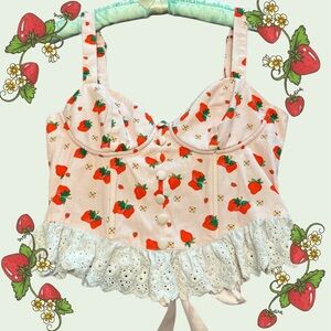Strawberry Shortcake Corset Top